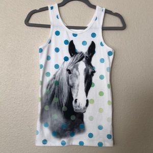 Justice horse tank top!!